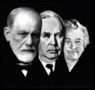 Portraits of Freud, Bowlby, and Ainsworth